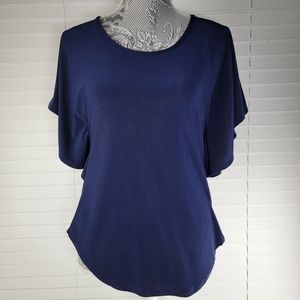 J.M. Fleurette Butterfly Sleeve Top